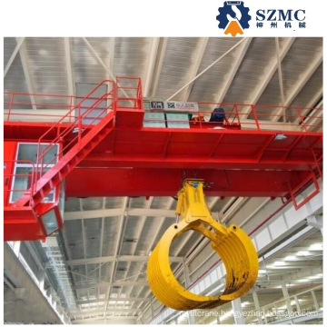 CE Approved 20 Ton Double Girder Grab Overhead Crane for Lifting Scrap in Steel Mill Factory